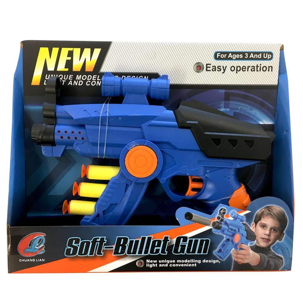 Softgun med 3 stk. Skum Pile