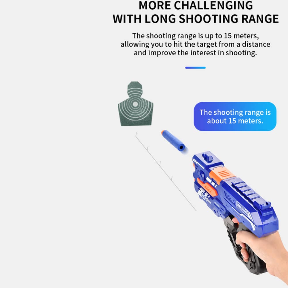 Soft Bullet "Super Shoot" - 4 forskellige, super seje pistoler -