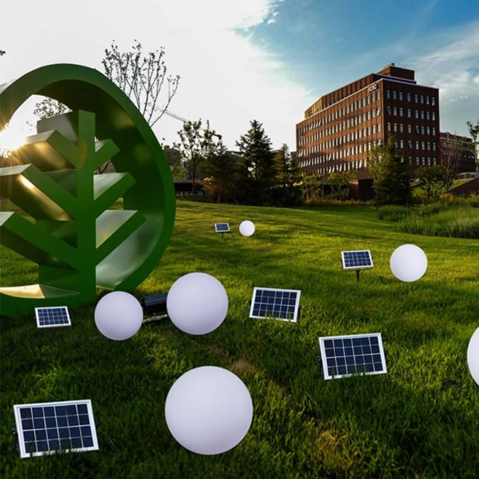 Solpanel til LED-kuglelamper m.m.