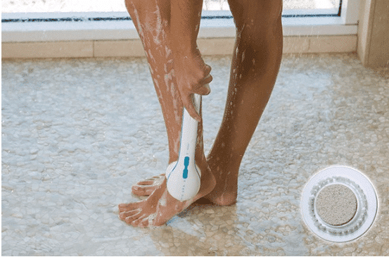 Spin Spa skrubbe og massagebørste (med 5 børster)