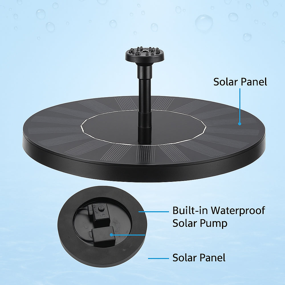 Solcelle springvand (flydende)