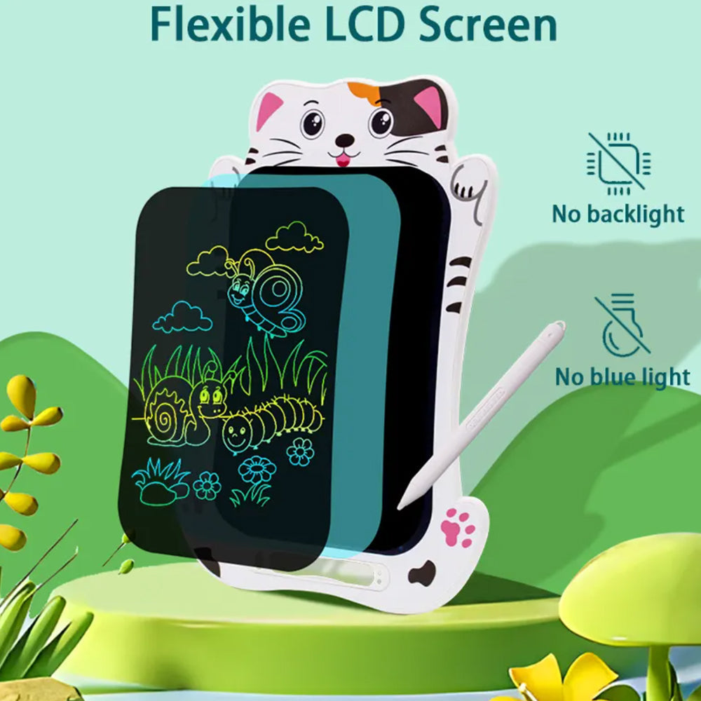 Tegneplade til børn med dyremotiv – 8.5" LCD skærm