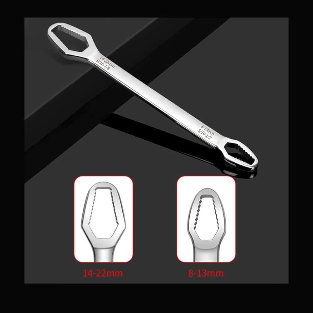 Justerbar 8-22 mm. universal skruenøgle