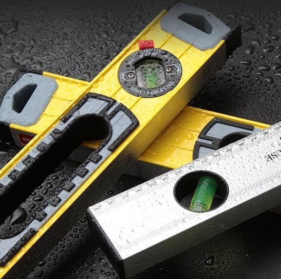 Vaterpas i aluminium - 60 cm - 3 libeller - magnetiske sider