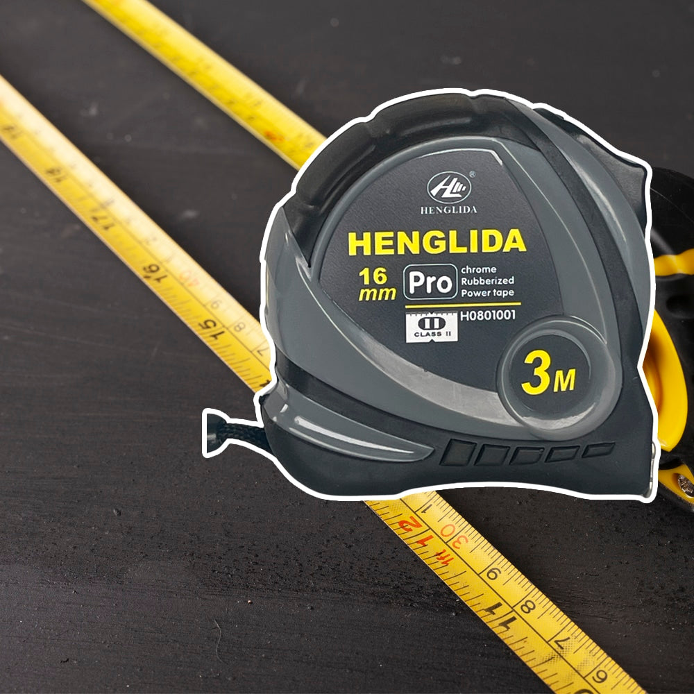 Præcisions Målebånd – Vælg mellem 3 m, 5 m, og 7,5 m
