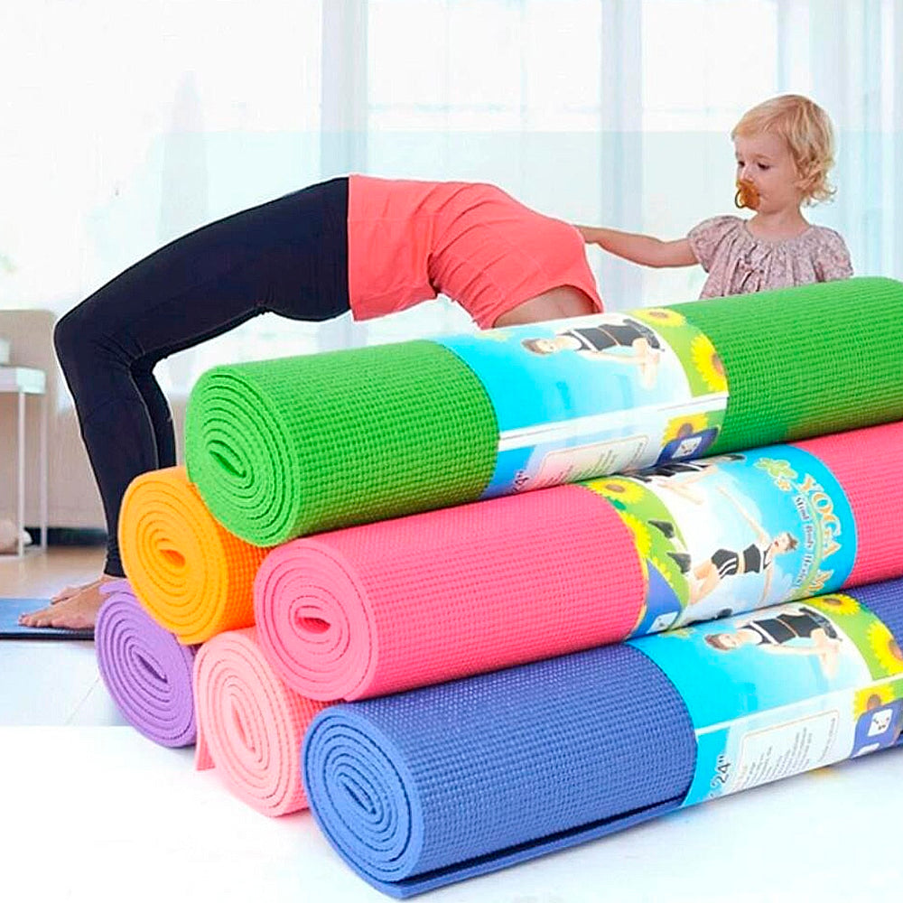 Yogamåtte 5 mm - flere forskellige farver -