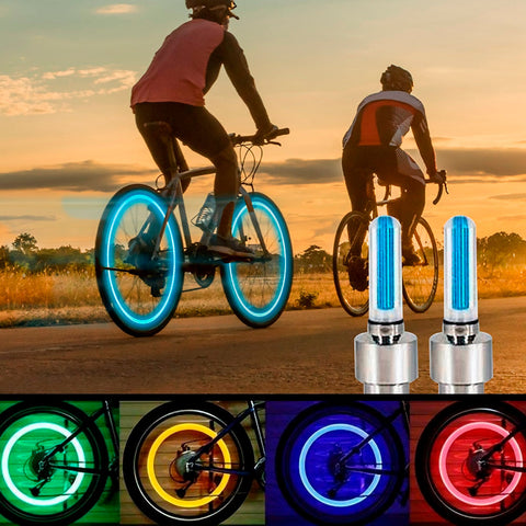 2-Pak - Fireflys - Led-lys til cykler (blå, grøn, gul eller pink)