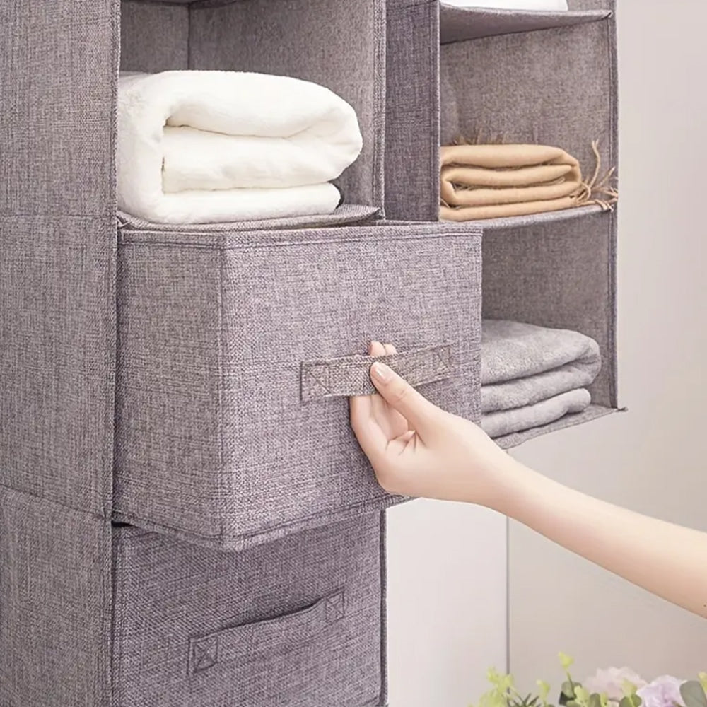 Hængeopbevaring i Stof 3 stk. - 6 dele -