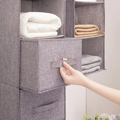 Hængeopbevaring i Stof 3 stk. - 6 dele -