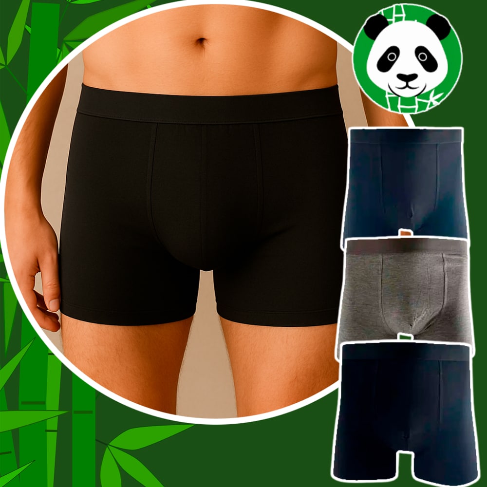 3 par Bambus Boxershorts til Mænd – Bløde & Åndbare Underbukser