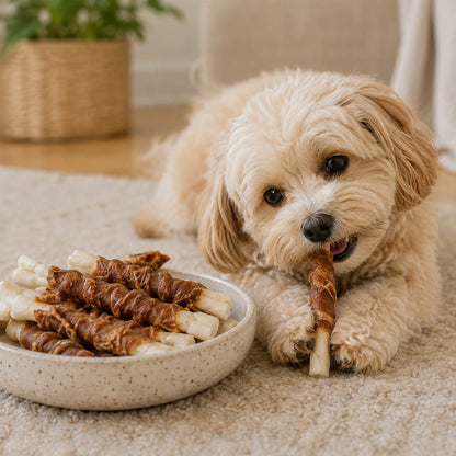 Hunde Tyggepinde med And Treat Eaters Twisted Duck 80 g