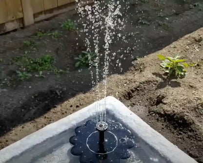 Springvand solar/solenergi drevet (flydende) Ø15 cm