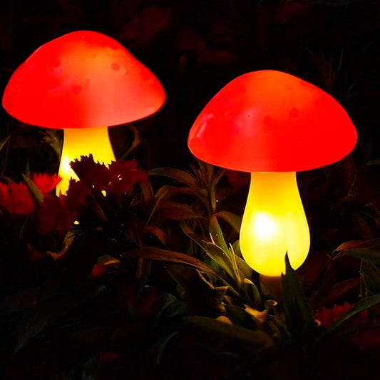 Solcellelampe LED - 3 stk. - svampe