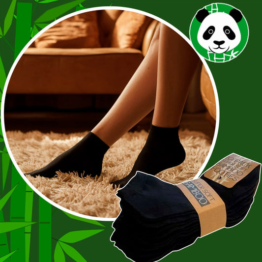 Bambus Ankelstrømper 10 par (sort)