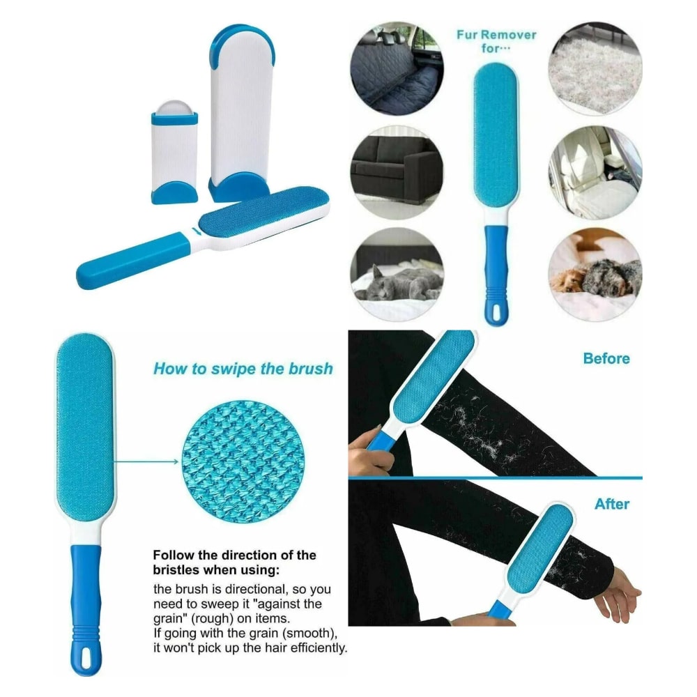 Pels- og fnugbørste -fjerner effektivt hår fra betræk og tekstiler