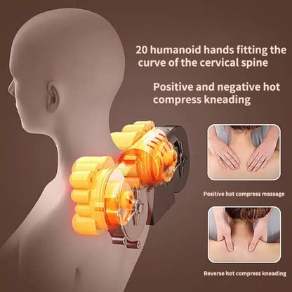 Elektrisk Massagemåtte m/10 Zoner - Total afslapning fra nakke til fødder