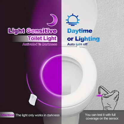 Toilet LED-lys (8 forskellige farver)