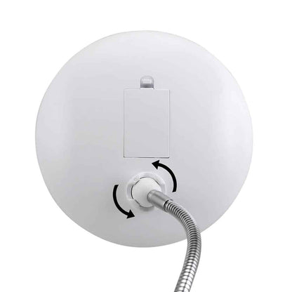 Makeup-Spejl m/LED & zoom - med sugekop og fleksibel arm