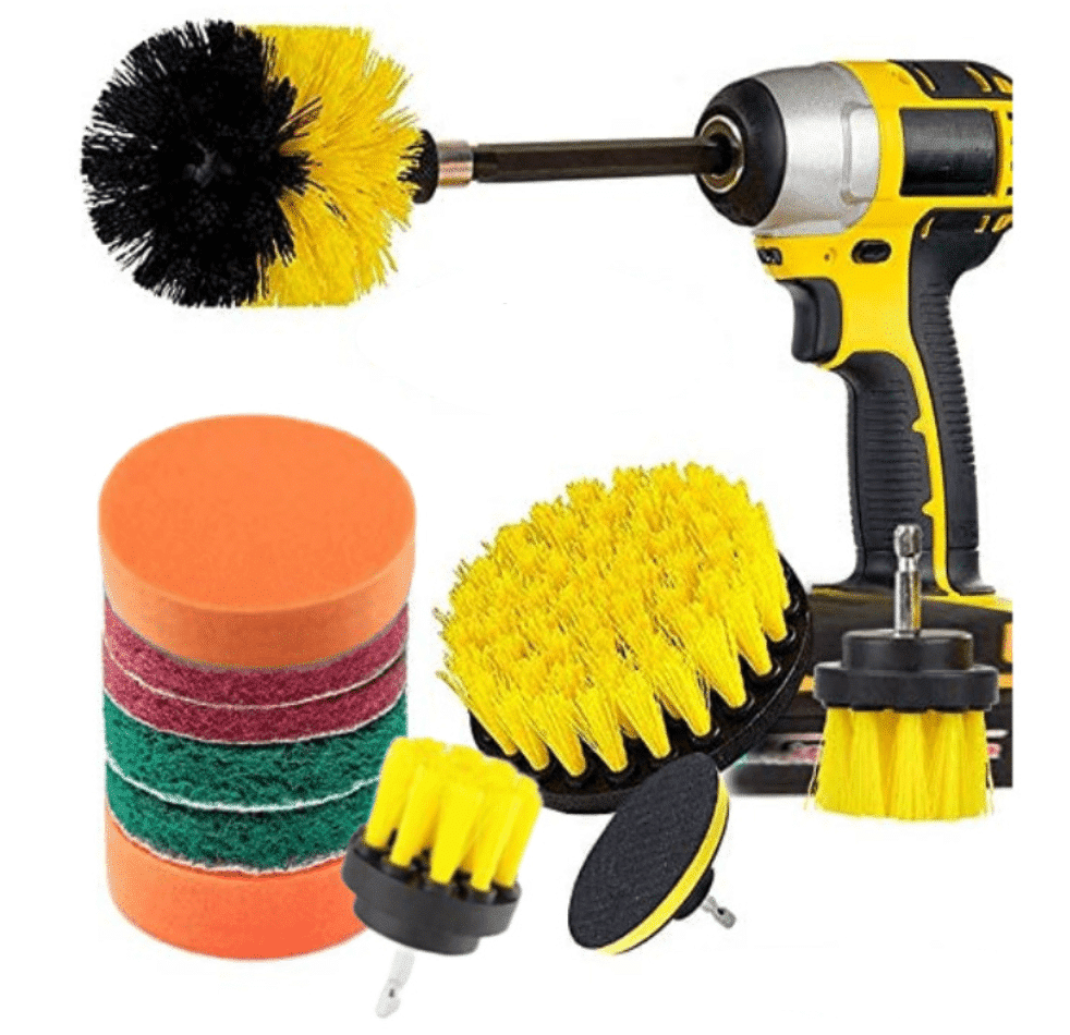 12-i-1 Rengørings Børstesæt til bore- skrue maskine