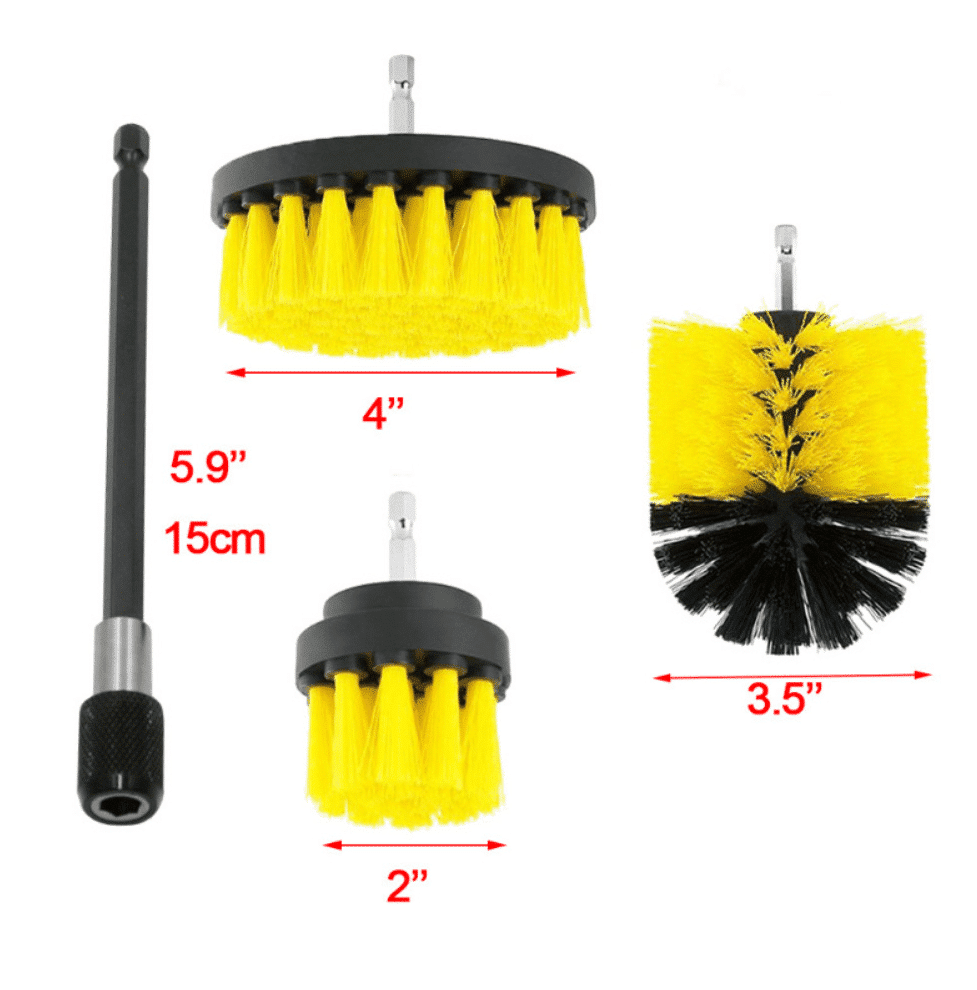 12-i-1 Rengørings Børstesæt til bore- skrue maskine
