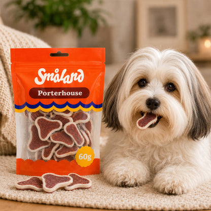 Småland Porterhouse 60g (godbidder til hunde)