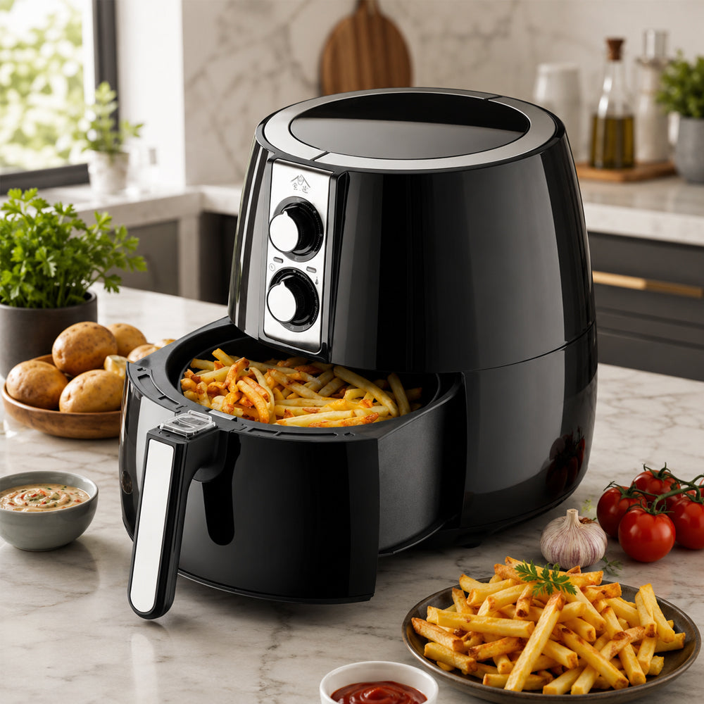 Airfryer 3.2 l. – sprød mad med mindre olie