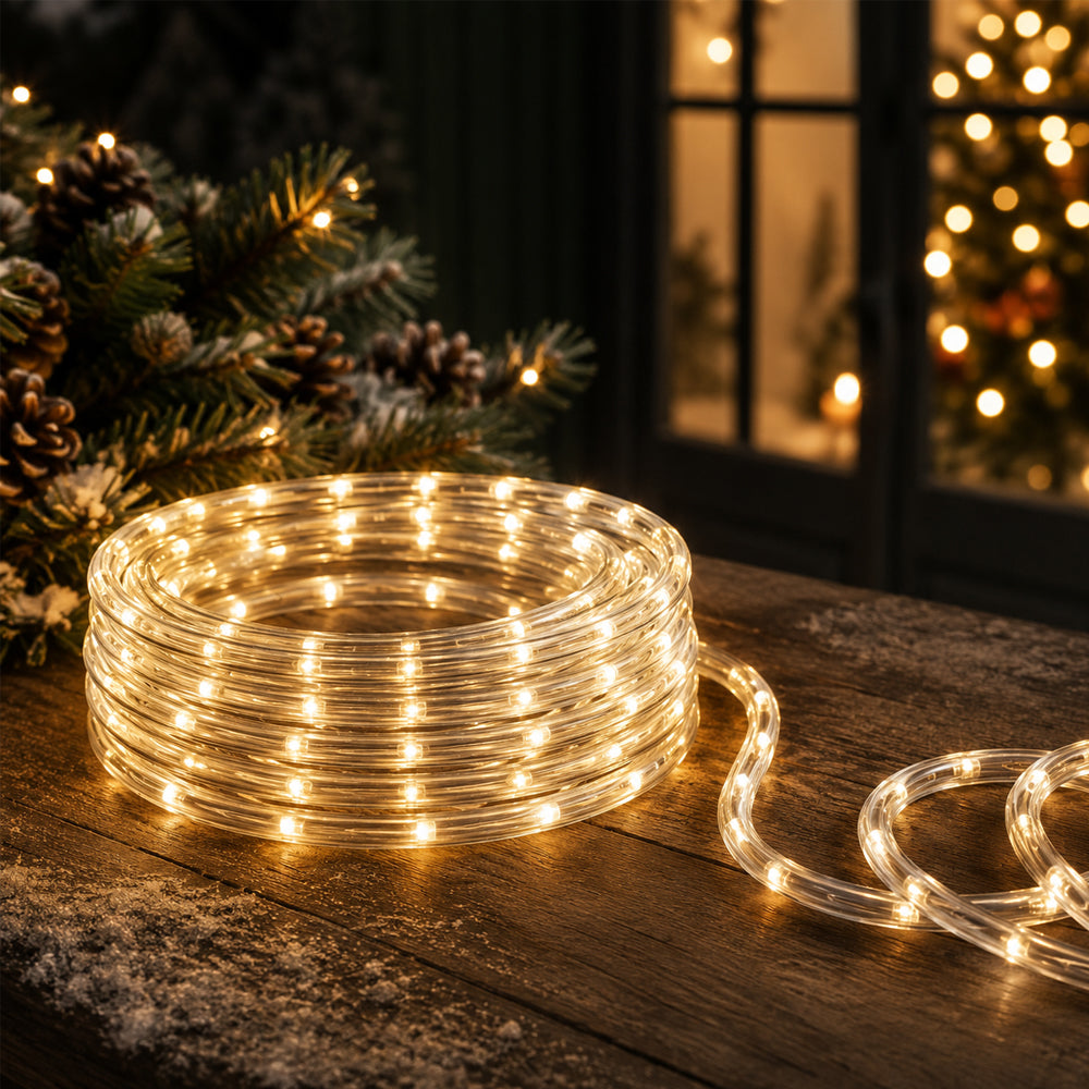 LED lysslange 4 eller 10 meter - hvid