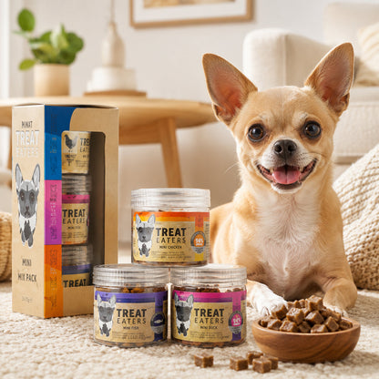 Treateaters Mini Mix Pack 3x70 g – praktisk mixpakke med små hundegodbidder
