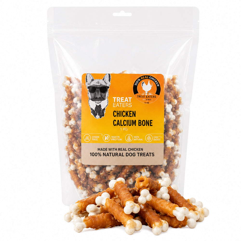 Treateaters Chicken Calcium Bone 1 kg – lækre calciumben med kylling