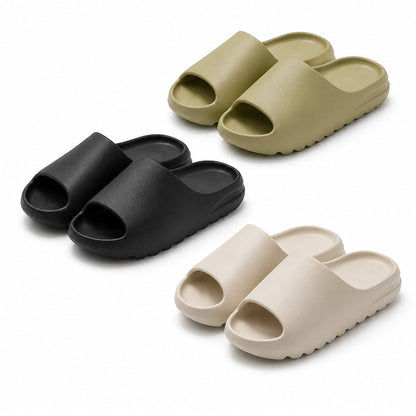 Slippers / Tøfler - Bløde og skridsikre - sort, grøn eller hvid -