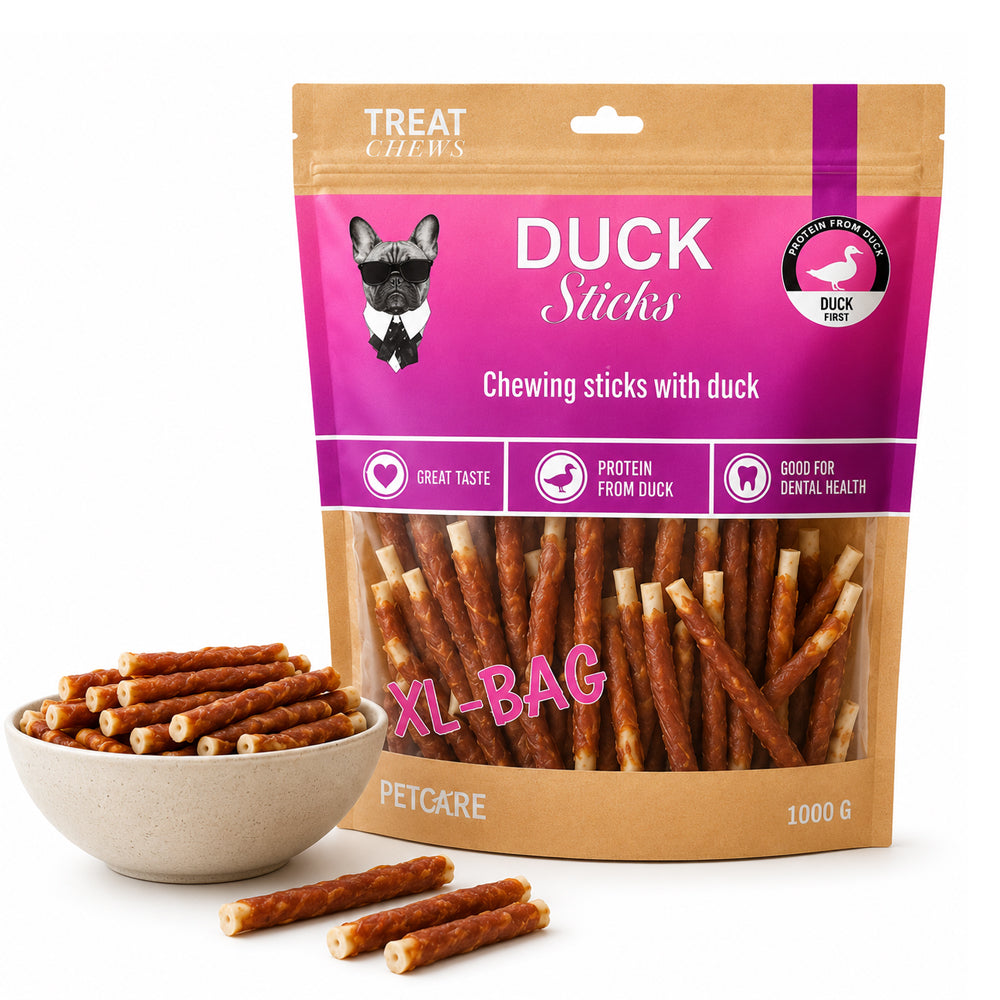 Treateaters Duck Sticks 1000g (skånsomme tyggestænger til hunde)
