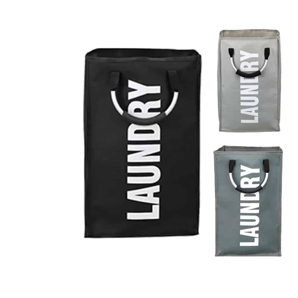 Vasketøjskurv - foldbar med håndtag