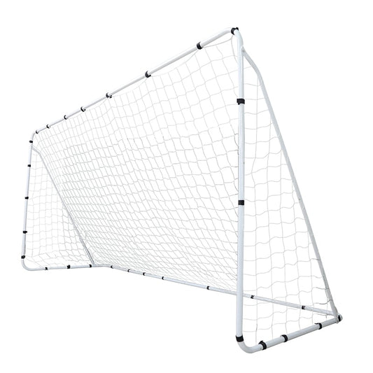 Fodboldmål med stålramme (215x150x76cm)
