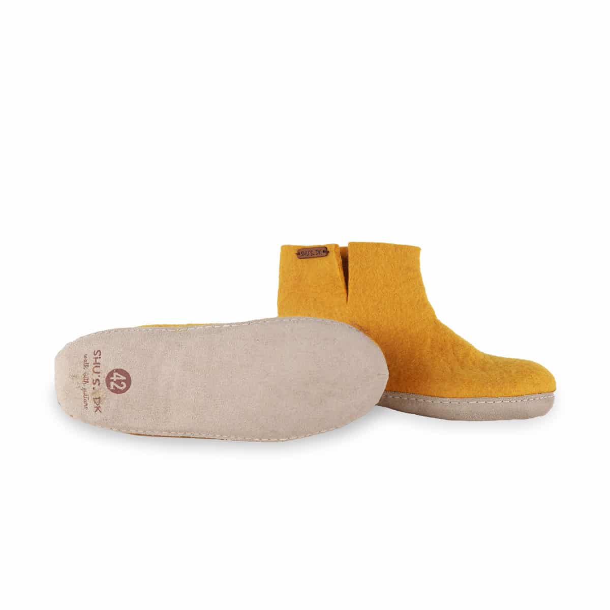 Uldstøvle (100% ren uld) m/sål i skind - Dansk Design fra SHUS