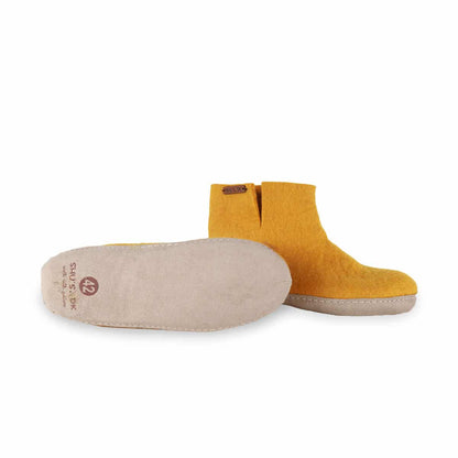 Uldstøvle (100% ren uld) m/sål i skind - Dansk Design fra SHUS