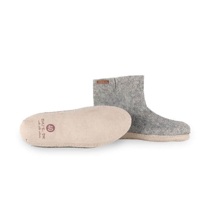 Uldstøvle (100% ren uld) m/sål i skind - Dansk Design fra SHUS