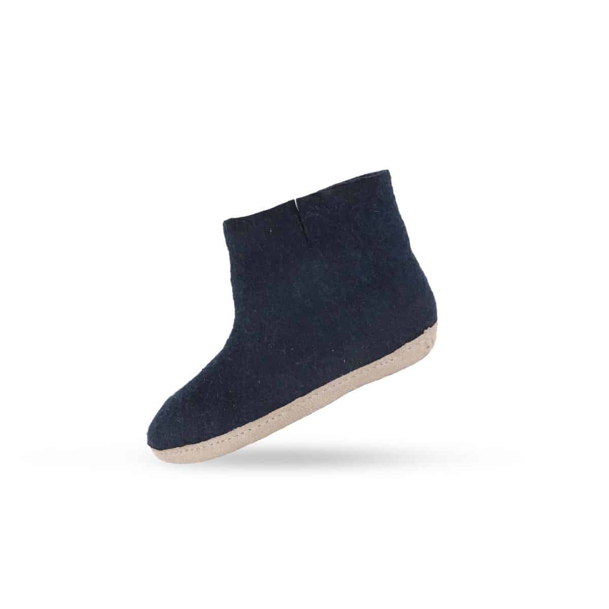 Uldstøvle (100% ren uld) m/sål i skind - Dansk Design fra SHUS