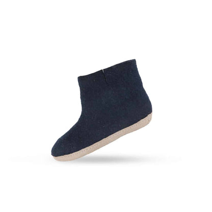 Uldstøvle (100% ren uld) m/sål i skind - Dansk Design fra SHUS