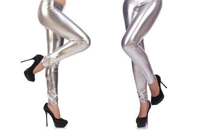 Flotte leggings i shiny læderlook (fås i 7 farver)