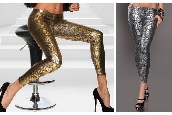 Flotte leggings i shiny læderlook (fås i 7 farver)