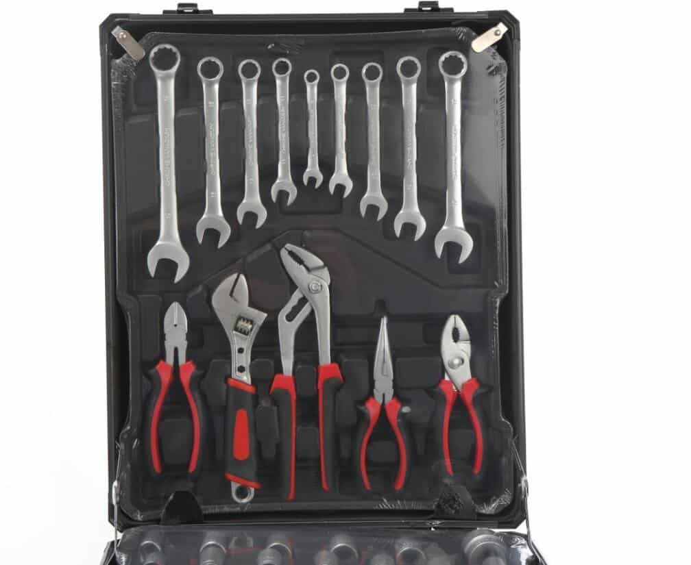 Professional værktøjssæt i aluminium kuffert (409 dele) fra Royalty Line