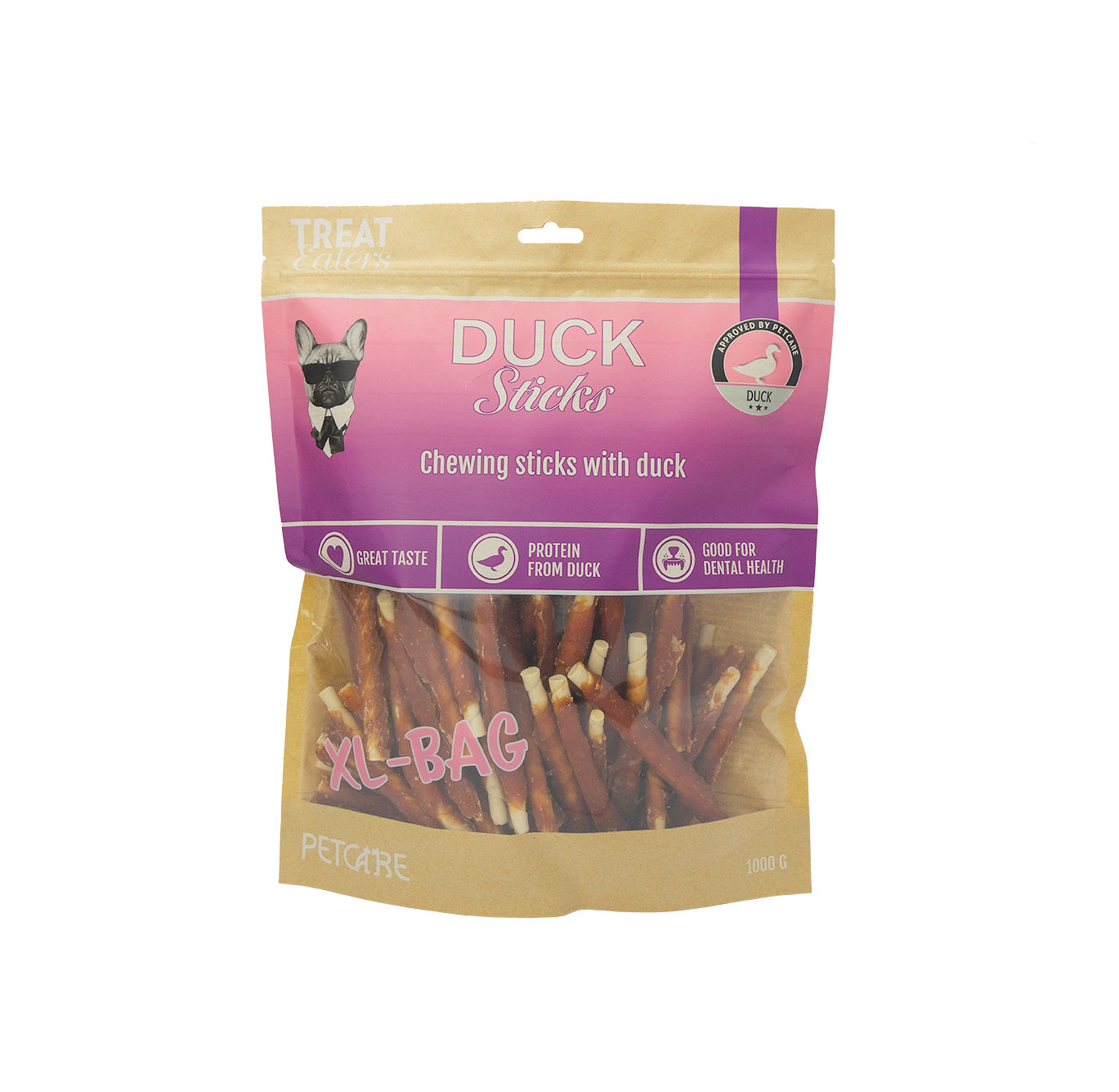 Treateaters Duck Sticks 1000g (skånsomme tyggestænger til hunde)