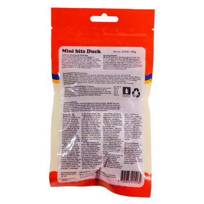 Småland Mini Bits Duck 80g (hundegodbidder af and)