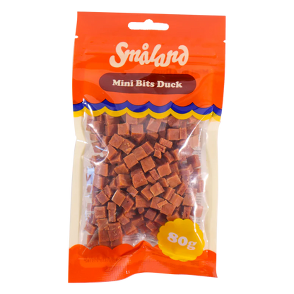 Småland Mini Bits Duck 80g (hundegodbidder af and)