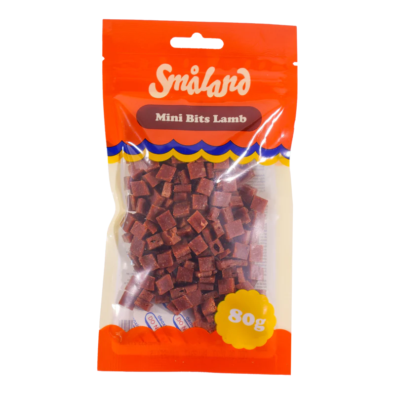 Småland Mini Bits Lamb 80g (hundegodbider af lam)