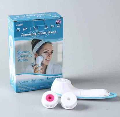Elektrisk Ansigts børste m/2 børster - model Spin Spa