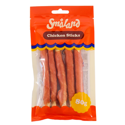 Småland Chicken Sticks 80g (tyggeben til hunde)