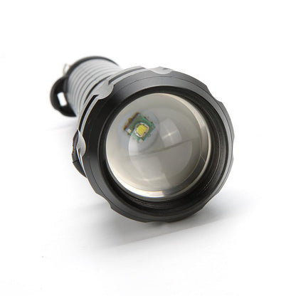 LED Lommelygte m/zoom og bærerem