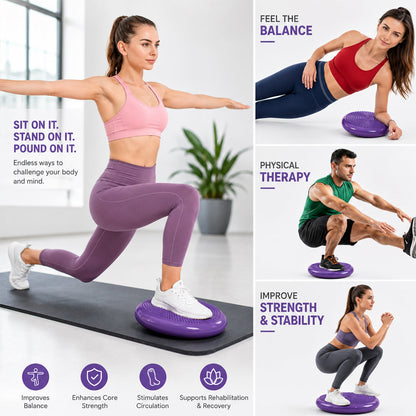 Balancepude med pumpe – styrk balance, core og kropsholdning