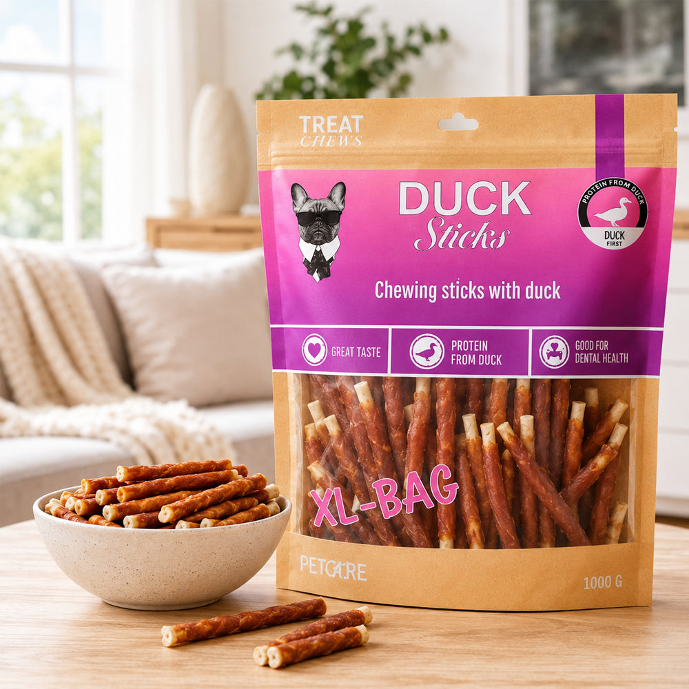 Treateaters Duck Sticks 1000g (skånsomme tyggestænger til hunde)